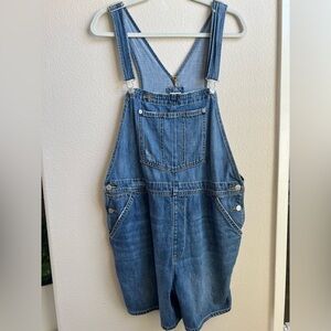 GAP Light Blue Denim Short Overalls
